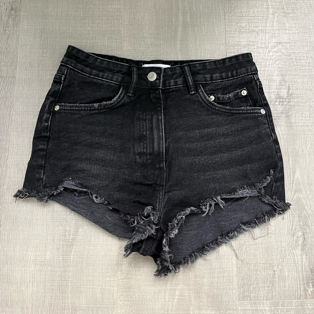 Black Denim Zara shorts